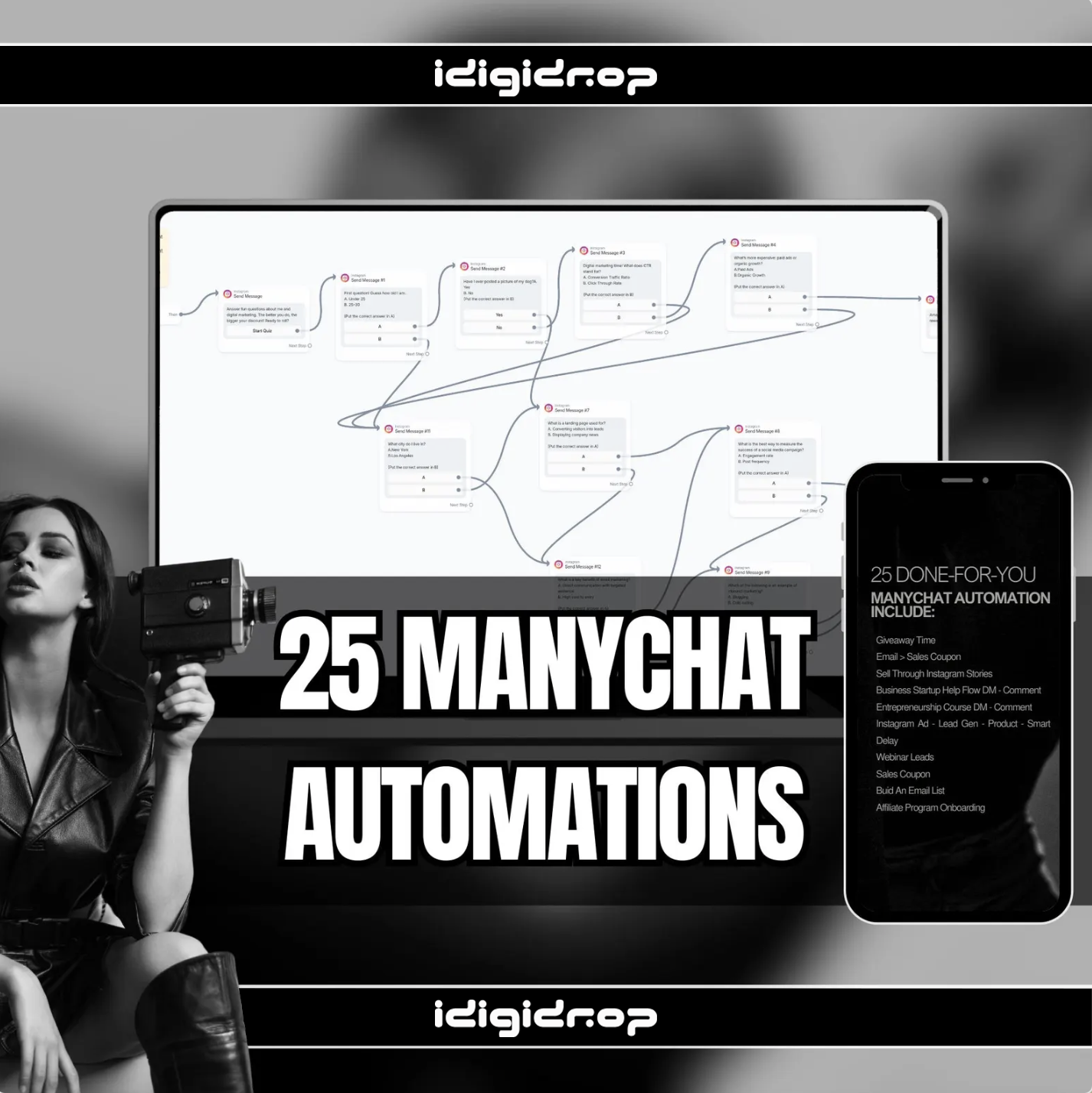 Done-For-You 25 ManyChat Automation Flow Templates
